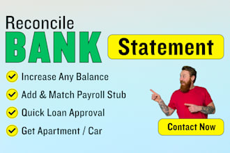 reconcile bank statement PDF to editable format