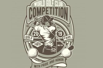 design a professional golf logo