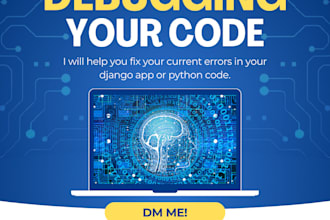 fix bugs and errors in your python, django, or backend code