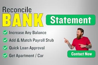 reconcile bank statement PDF to editable format