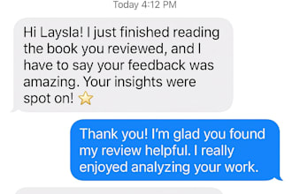 critical reading of your book or story