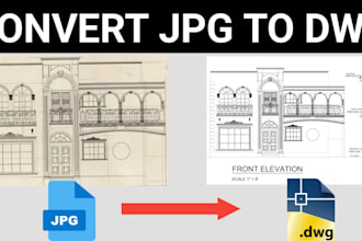 convert and trace PDF, jpg and images to autocad drawings