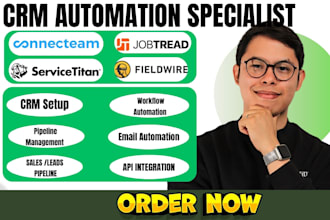 setup servicetitan jobtread connecteam ninox fieldwire crm automation