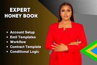 set up honeybook crm account dubsado, honeybook workflow honeybook automation