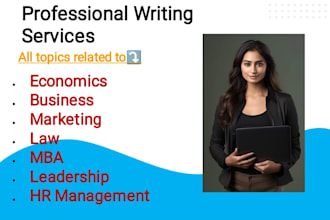 business, marketing, management, law, economics, projects, HR assigned