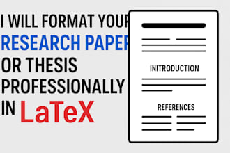 format your research paper or thesis professionally in latex