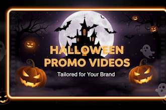 create spooky and eye catching halloween promo video ad