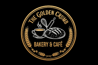 do mascot vintage sweet cake bakery and cafe logo