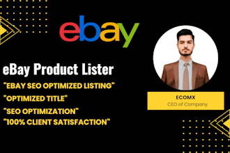 do ebay listing, ebay product listing, ebay lister, ebay SEO
