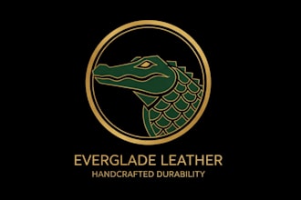 create a mascot vintage alligator logo for your business