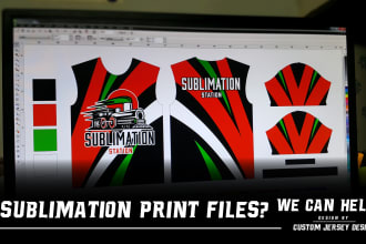 prepare printing file for your sublimation jersey design