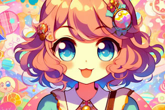 draw anime art and illustration for profile picture