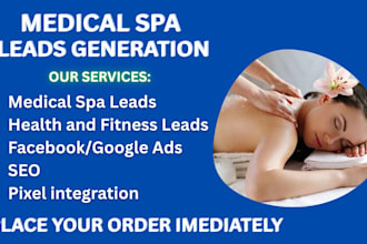 medical spa med spa leads aesthetic spa facebook ads google ads video ads