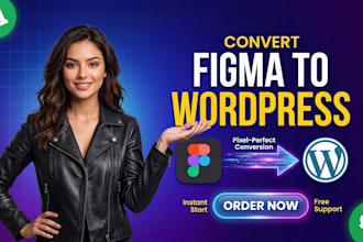 convert figma design to wordpress website