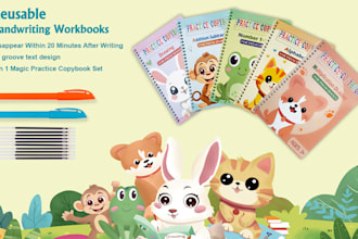 do children storybook kids worksheets workbooks handwriting tracing book for KDP
