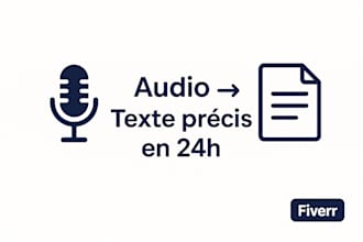 je transcris vos audios et vidéos en texte précis