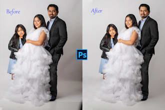 retouch family, maternity, newborn, baby, and model photos