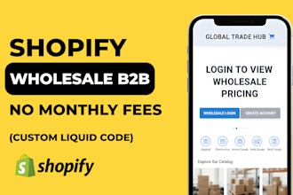 be your expert for shopify b2b and wholesale