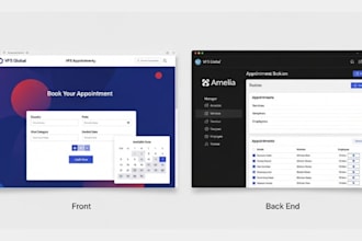 build online appointment booking website or salon barber booking app