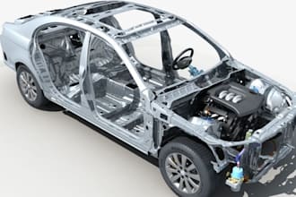 design 3dcad car frame chassis part, mechanical design prototype,solidworks stl