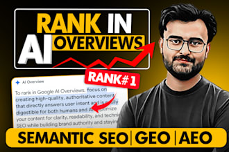 ai SEO, geo, aeo and generative engine optimization for ai search ranking