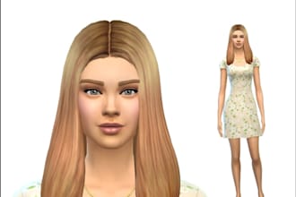 design high quality detailed and realistic sims 4 characters