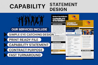 design government capability statement professional contract