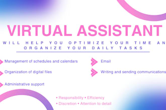 be your virtual assistant to organize your business