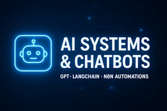 build ai systems, odoo automations and chatbots with gpt, n8n