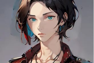 finalize character concept art for your oc