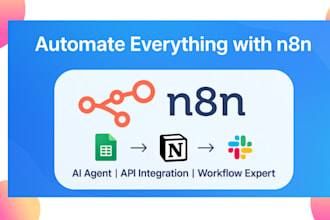 do ai agent, ai API integration, n8n automation, n8n workflow as an n8n expert