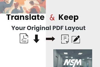 translate your document and get a PDF with the same layout