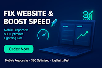 fix website responsive SEO website speed up shopify optimization performance