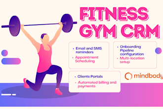 setup mindbody gymmaster pushpress gymroute clubwise gymdesk rhinofit teamup CRM