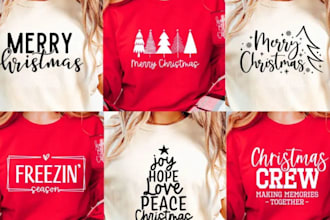 boost xmas tee sales with llama svgs