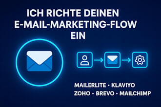 setup mailerlite, klaviyo, zoho, brevo, mailchimp, omnisend, kajabi, sendy, keap