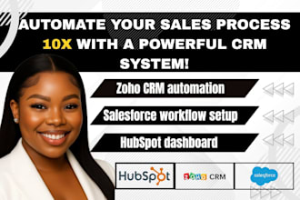 do zoho CRM salesforce hubspot automation workflow dashboard zapier integration