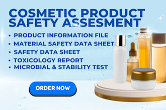 do cpsr pif msds coa ghs product label stabilitytest toxicology report foreucpnp