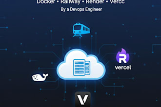 set up and deploy your web app with docker on railway render or vercel