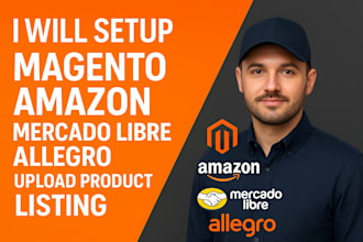 setup magento amazon mercado libre allegro seller account upload product listing