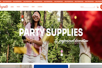 design redesign event booking website party rental wedding photography website