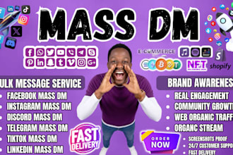 do instagram telegram bulk message and facebook linkedin discord twitter mass dm