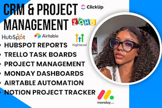 clickup dashboards airtable CRM systems trello workflow automations data hubspot