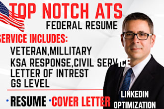 write an ats optimized federal resume