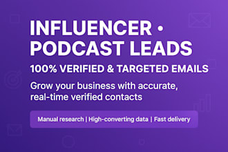 do b2b lead generation, influencer, podcast, homeowner, and solar leads
