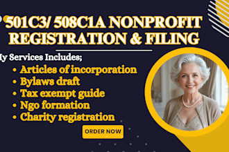 register your 501c3 508c1a nonprofit registration with irs form 1023 and bylaw