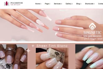 design nail shopify store nail shopify website nail polish salon beauty website