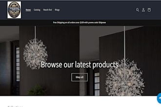 build wix home decor website art gallery office furniture ecommerce website