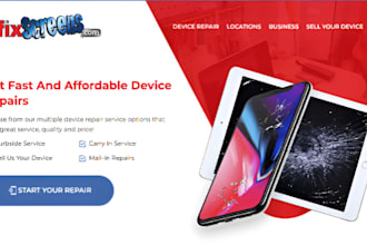 design wix electronics website gadget repair website cell phone repair website