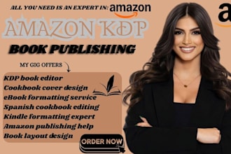 do book editor cookbook cover design spanish book formatting book publishing